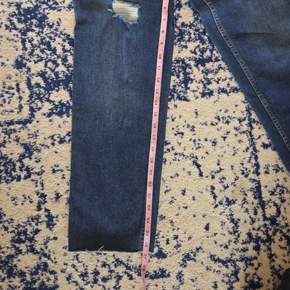 Calvin Klein Dark Blue Straight Leg Jeans - Picture 5 of 9